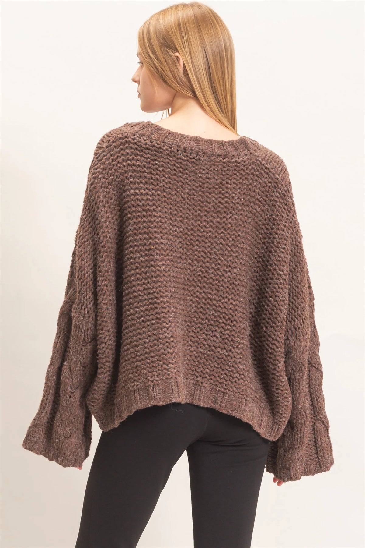CABLE KNIT SWEATER