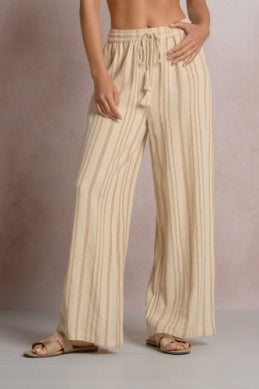 DRAWSTRING STRIPE PANT