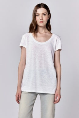 SCOOP NECK SHORT SLEEVE RELAXED T-SHIRT