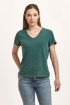 V NECK SHORT SLEEVE RELAXED FIT TOP