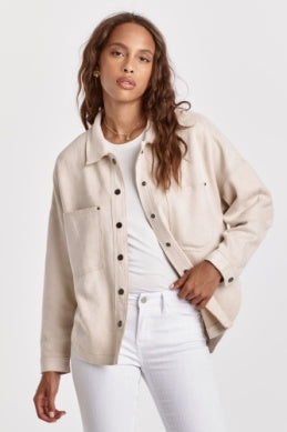 RELAXED FIT SUEDE JACKET