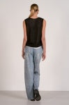 SLEEVELESS SWEATER TANK WITH HIDDEN TANK TOP