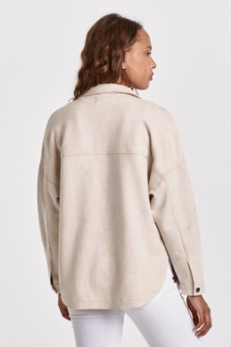 RELAXED FIT SUEDE JACKET