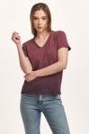 V NECK SHORT SLEEVE RELAXED FIT TOP