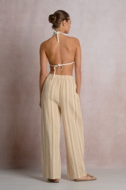 DRAWSTRING STRIPE PANT