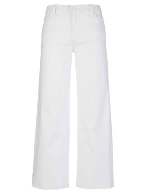 KUT AVERY DENIM HIGH RISE EASY STRAIGHT LEG RAW HEM