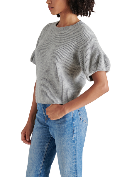 STEVE MADDEN JADEY PULL OVER SHORT SLEEVE KNIT SWEATER