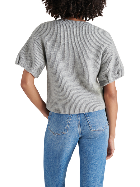 STEVE MADDEN JADEY PULL OVER SHORT SLEEVE KNIT SWEATER