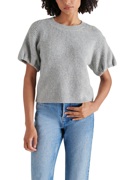 STEVE MADDEN JADEY PULL OVER SHORT SLEEVE KNIT SWEATER