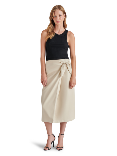 STEVE MADDEN NAVIA FAUX LEATHER SKIRT